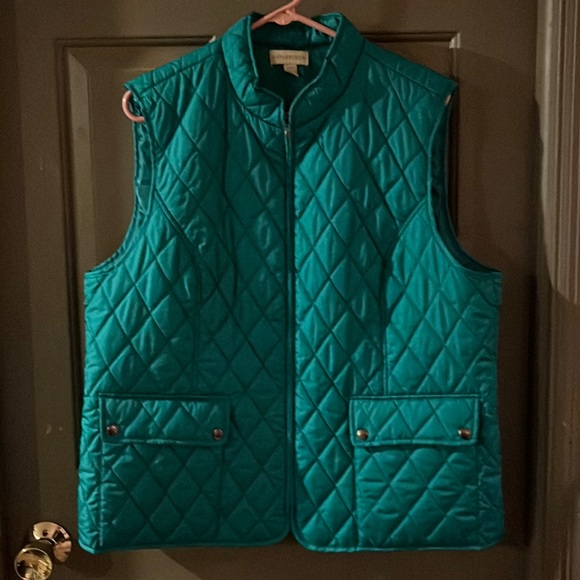 Appleseed's Jackets & Coats Appleseeds Green Quilted Vest Size Xl